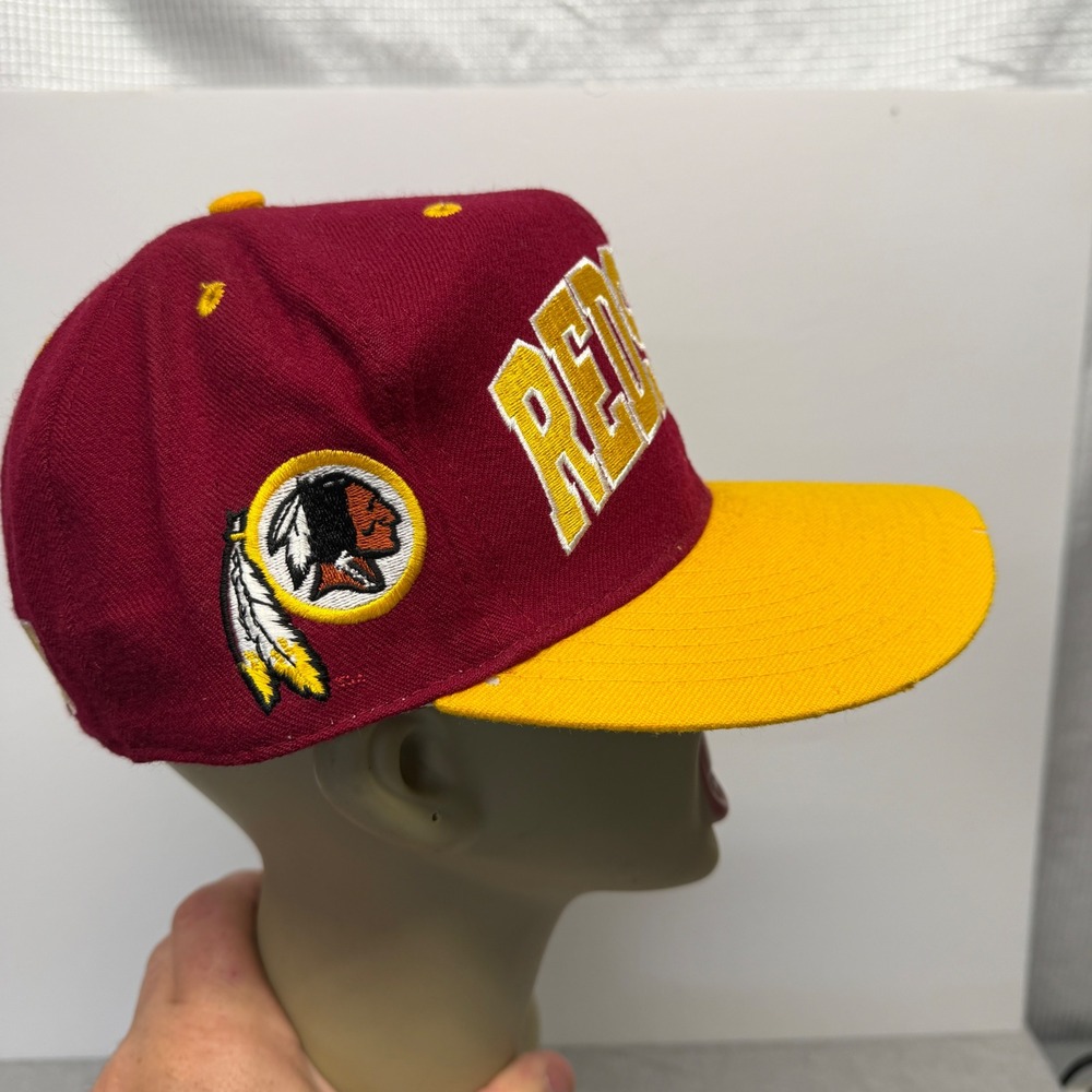 Vintage Washington Redskins Snapback Hat American‎ Needle NFL Burgundy Gold 90s - Picture 2 of 7